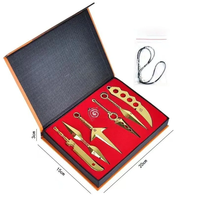 Juguetes de Anime Naruto, Shuriken de la Organización Akatsuki, Set de Shuriken Ninja, Accesorios de Cosplay de Anime, Regalos de Cumpleaños Perfectos para Fans