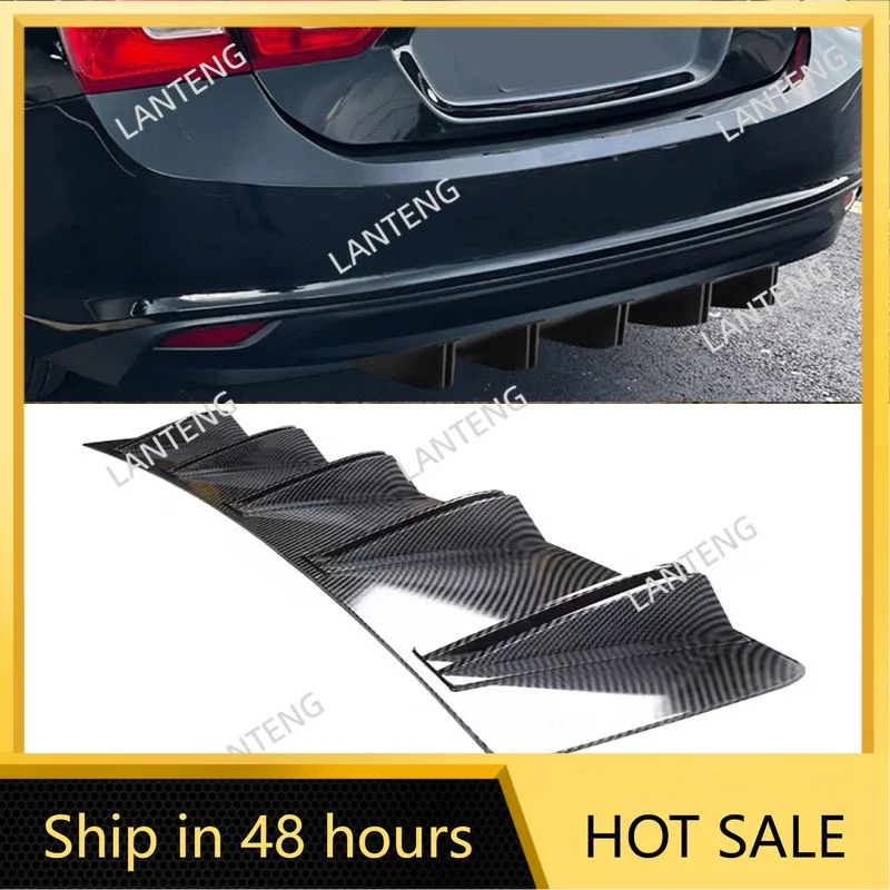 

Задний диффузор автомобиля Shark 10, бампер, разделитель крыла, спойлер для подбородка, губа для C-hevy Malibu, защита тела, черный