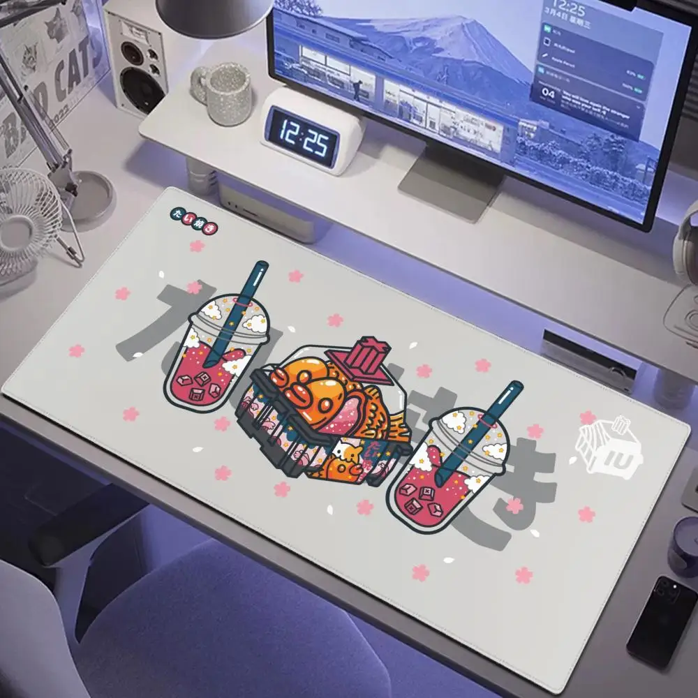 

Large Mouse Pad Gaming Mousepad Milk Tea Mouse Mat Switch Gamer Mousepads XXL Pink Table Pads Keyboard Mats Desk Carpets Rugs