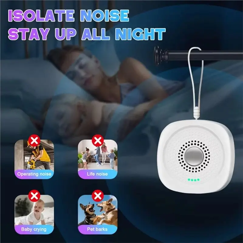 Newborn Baby Sleep Device White Noise Sound Machine Rechargeable For Kids Adults Helping Sleep