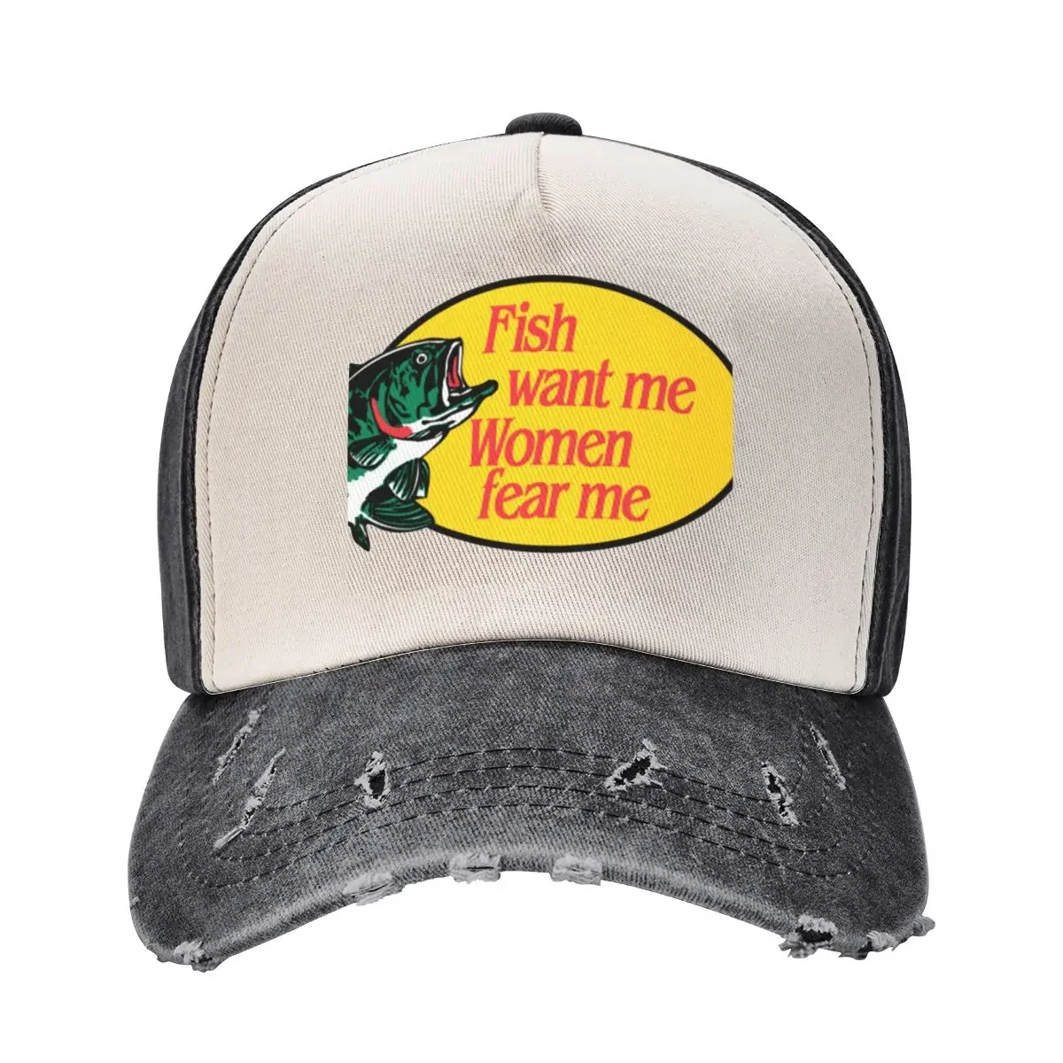 

Fish Want Me, Women Fear Me Бейсбольная кепка шляпы по запросу Кепка для гольфа Мужская шляпа Бейсбольная кепка Кепка для гольфа Мужские кепки Женские