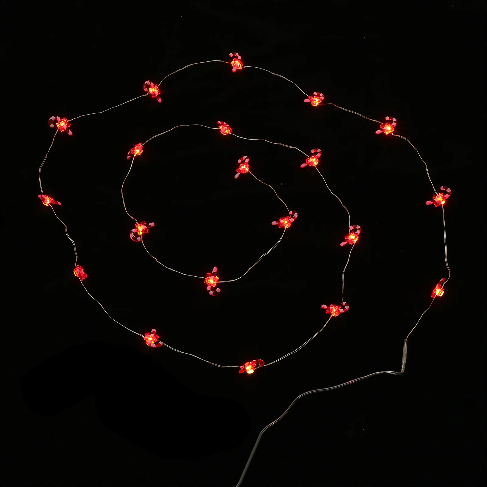 1Pcs Xmas String Light Candy Cane Design LED Warm Hanging Lamp Romantic Party Festival Decor Light String Luminous Xmas Decor