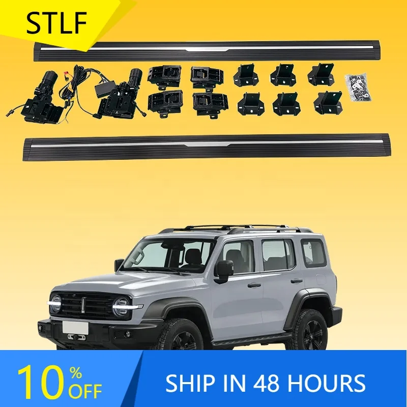 

STLFFactory Customization Six Bracket Aluminum Electric Side Step for LC79 FORTUNER Running Board Foot Step TACOMA Luxury IP8