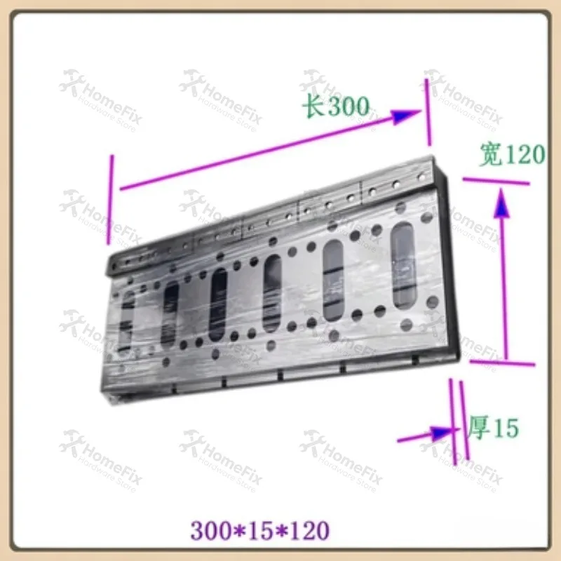1PC Wire EDM Fixture Board Stainless Steel Jig Plate for Clamping and Leveling 300×120×15mm WEDM Workholding Parts