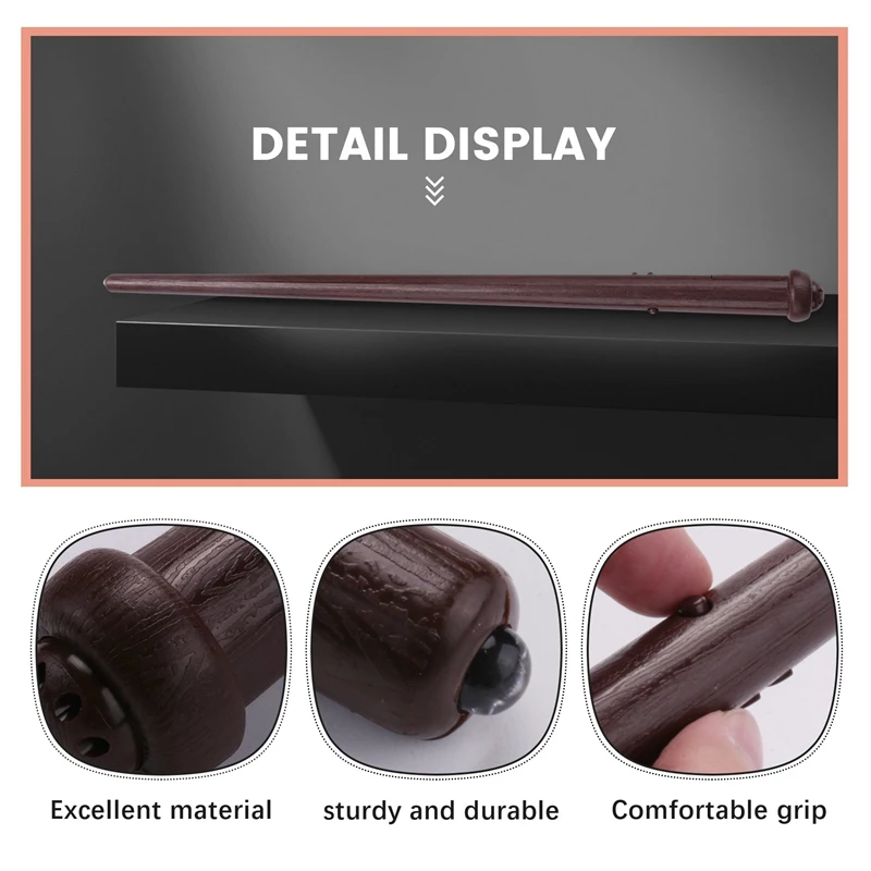 8 Pieces Light Up Wand Magic Light And Sound Toy Wizard Wands, Illuminating Wand, Party Costume Accessory