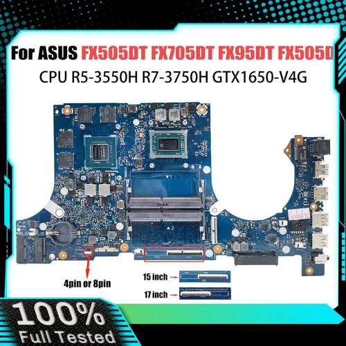 Para ASUS FX505DT FX95DT FX705DD FX705DT TUF Gaming FX95D FX505DV FX505DY FX505GE FX505GM FX505GD placa base FX505DD