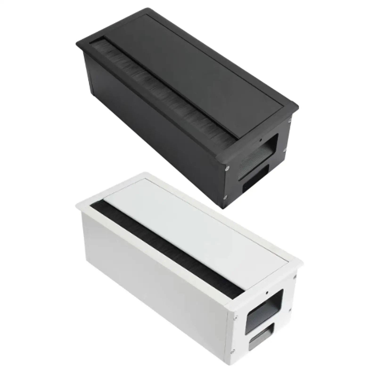 Computer Desk Cord Grommet, Rectangular Wire Organizer, Space Saving Thread Hole Cover Cable Management