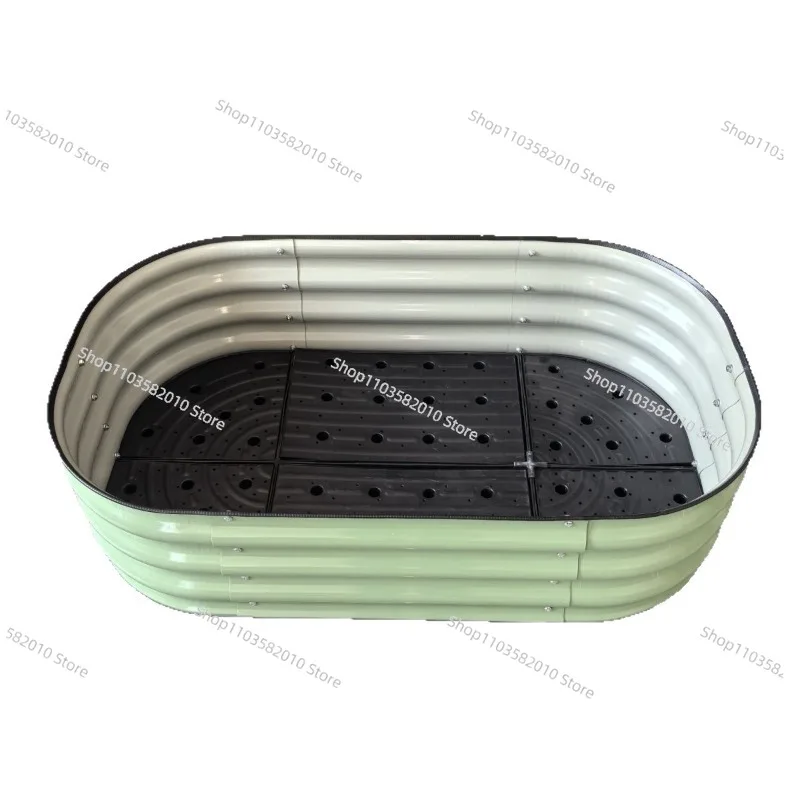 Garden outdoor planting box, outdoor balcony vegetable garden metal flower pot, courtyard terrace