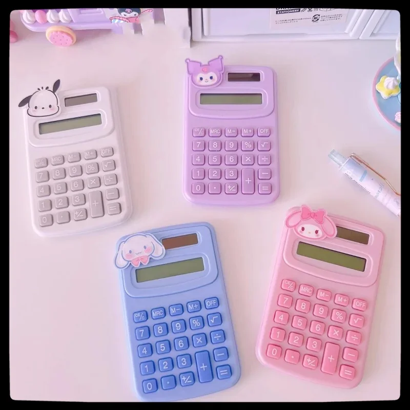 

sanrio kuromi cinnamoroll my melody cute cartoon computer hello kitty student stationery calculator jade cinnamon dog anime
