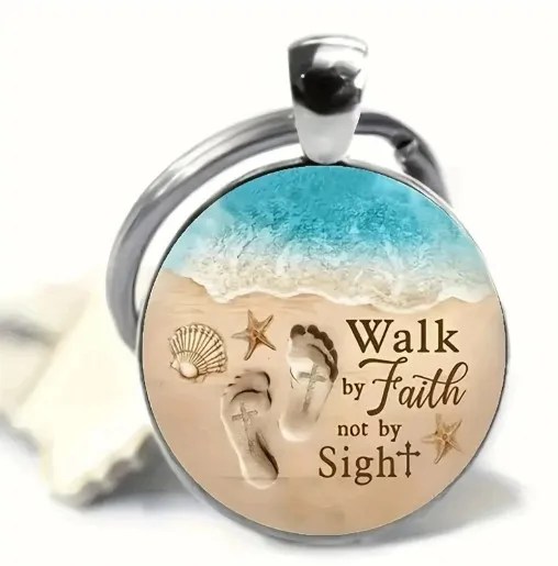 

Горячий продавать брелок Walk by Faith Not by Sigh