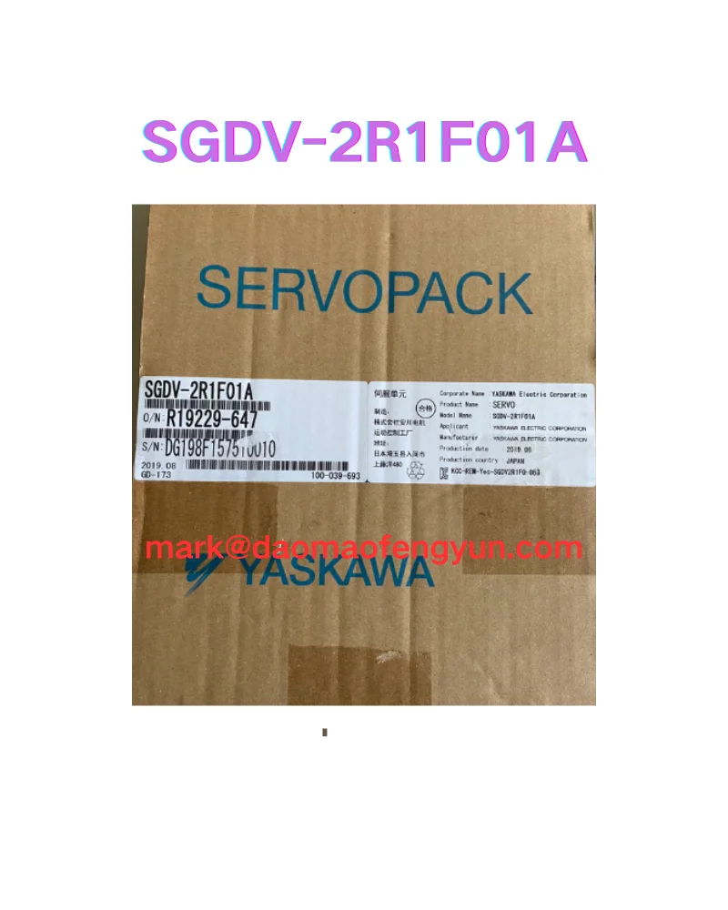 SGDV-2R1F01A New servo drive,