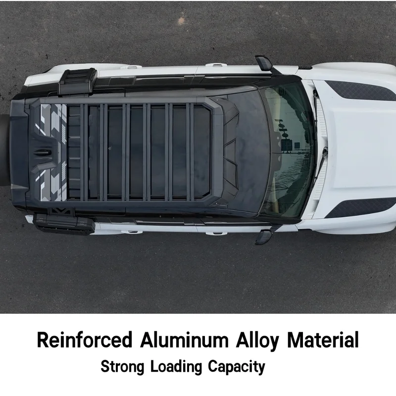 Car Accessories Heavy Duty Aluminum Large Roof Rack Platform Exterior Tuning Off-Road for Defender 110 130