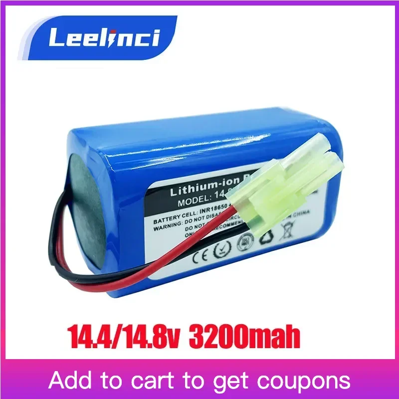 

14.8V Lithium Battery For Sweeping Dog S500 S600 S007 S008 S007G Sweeping Cat M105 06 07 18650 Battery Pack For Sweeping Robot