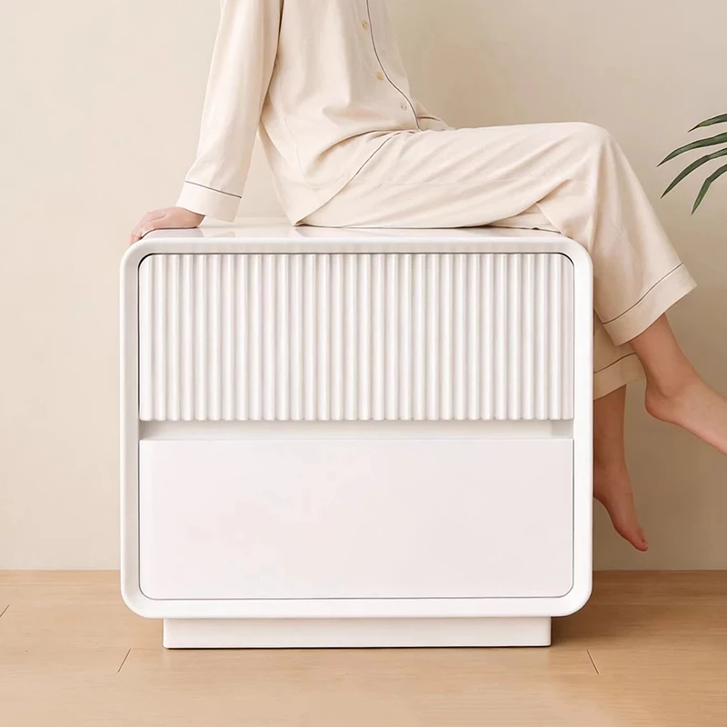 Elegant Bedroom Bedside Frame Decorative Fixture Nightstand Indoor Room Complete Decorative Assembly Bedroom Furniture