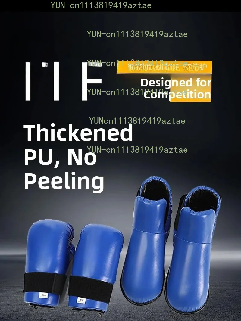 New ITF Adult And Children Taekwondo Protective Gear Competition Hand And Foot Protection Boxing Gloves And Foot Covers Four-...