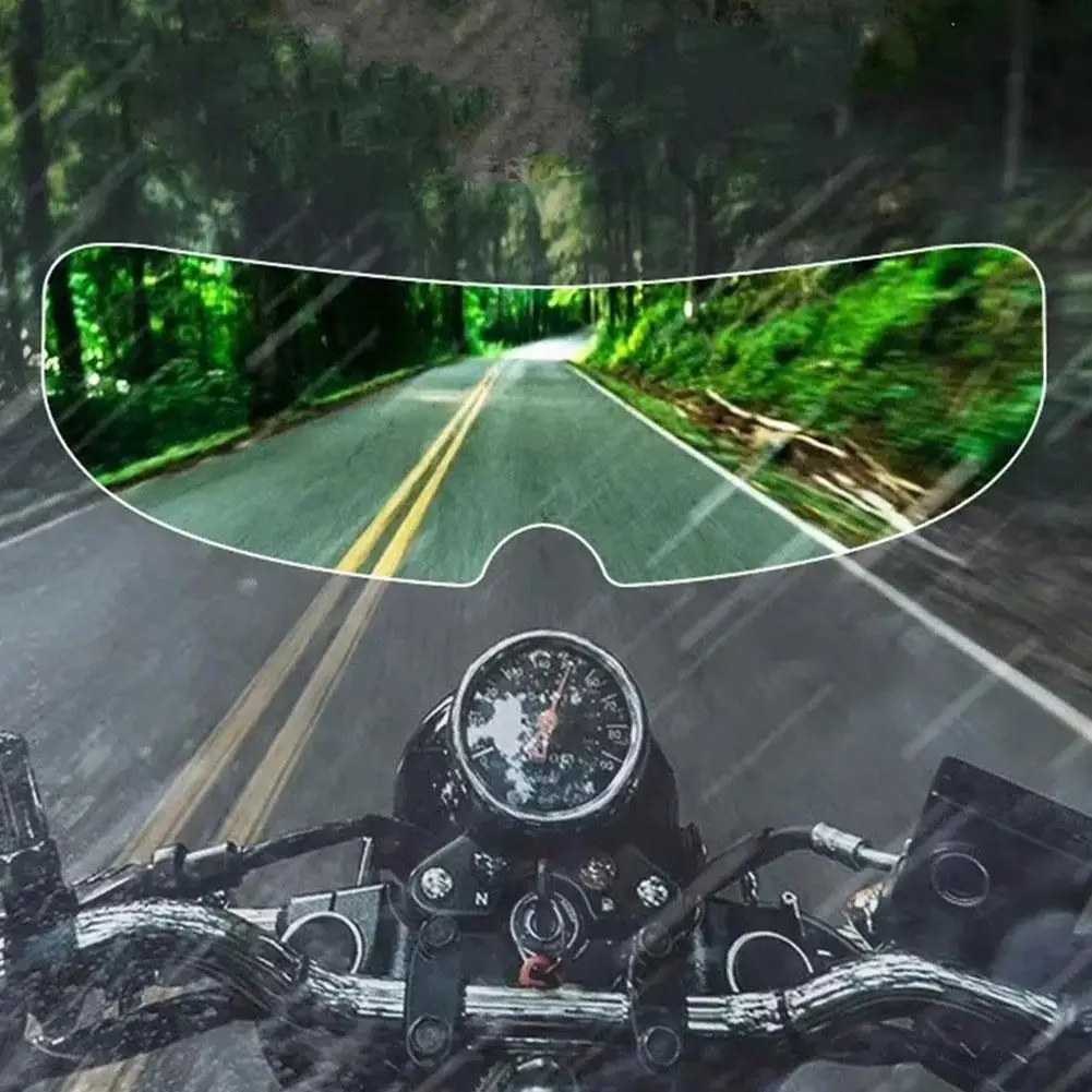 Película de parche transparente Universal para casco de motocicleta, película de revestimiento antiniebla para Motocross y pegatina, Nano Rain, E3D0, nuevo