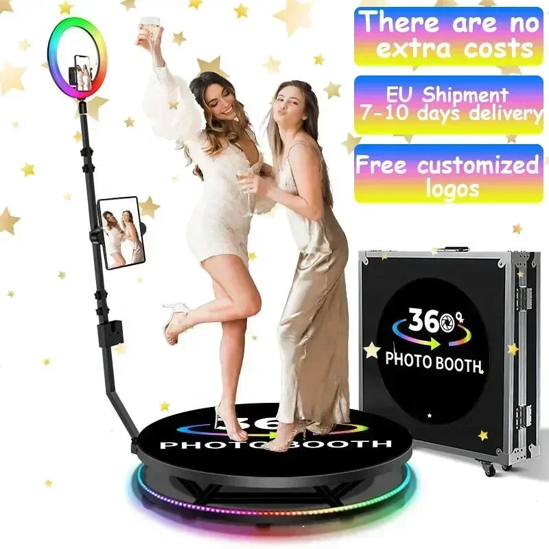 Cabina fotografica a 360 gradi per la festa di nozze. Il studio fotografico vende o allevamenti piattaforma rotante per fotocamera a 360 gradi cabina fotografica a 360 gradi