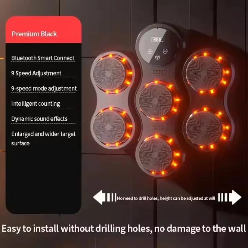 Musik-Boxmaschine, Box-Wandhalterungsmaschine für Erwachsene, Bluetooth Smart Boxing Training Machine