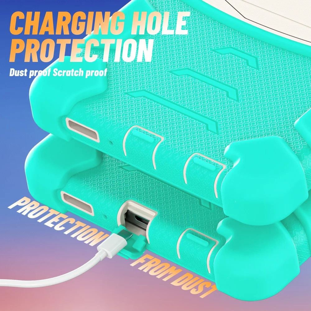 حافظة من السيليكون متينة شديدة التحمل لهاتف سامسونج جالاكسي تاب A11 A9 Plus A8 A7 Lite S6 Lite S7 S8 Plus S7FE 12.4 بوصة حافظة تابلت #5