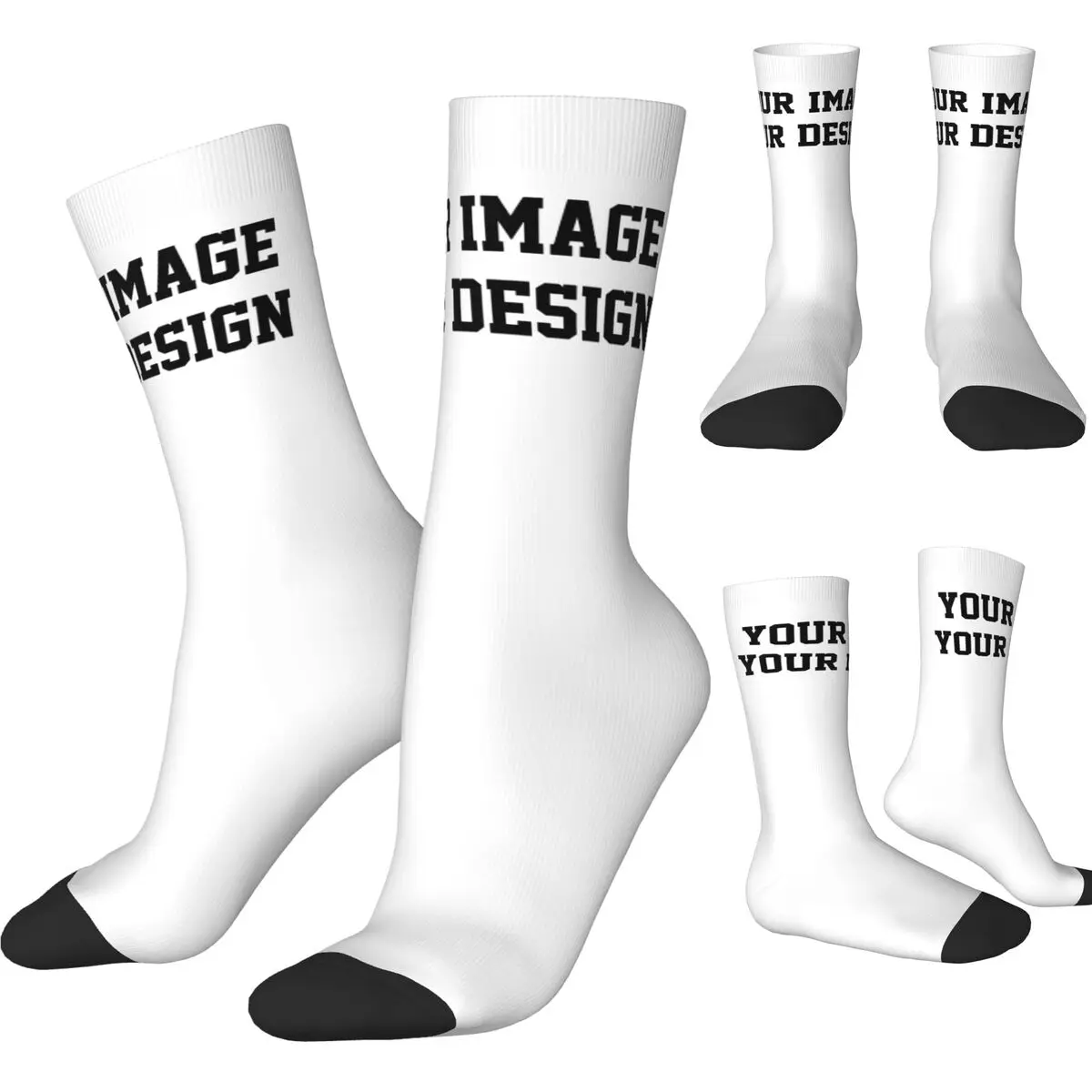 Your Image Socks Fashion Stockings Spring Anti Skid Couple Socks Comfortable Custom Skateboard Socks