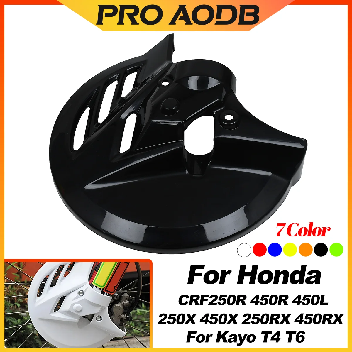 Motorcycle Front Brake Disc Protection Cover Protective Cover For Honda CRF 250R 450R 250X 450X 250RX 450RX 450L For Kayo T4 T6