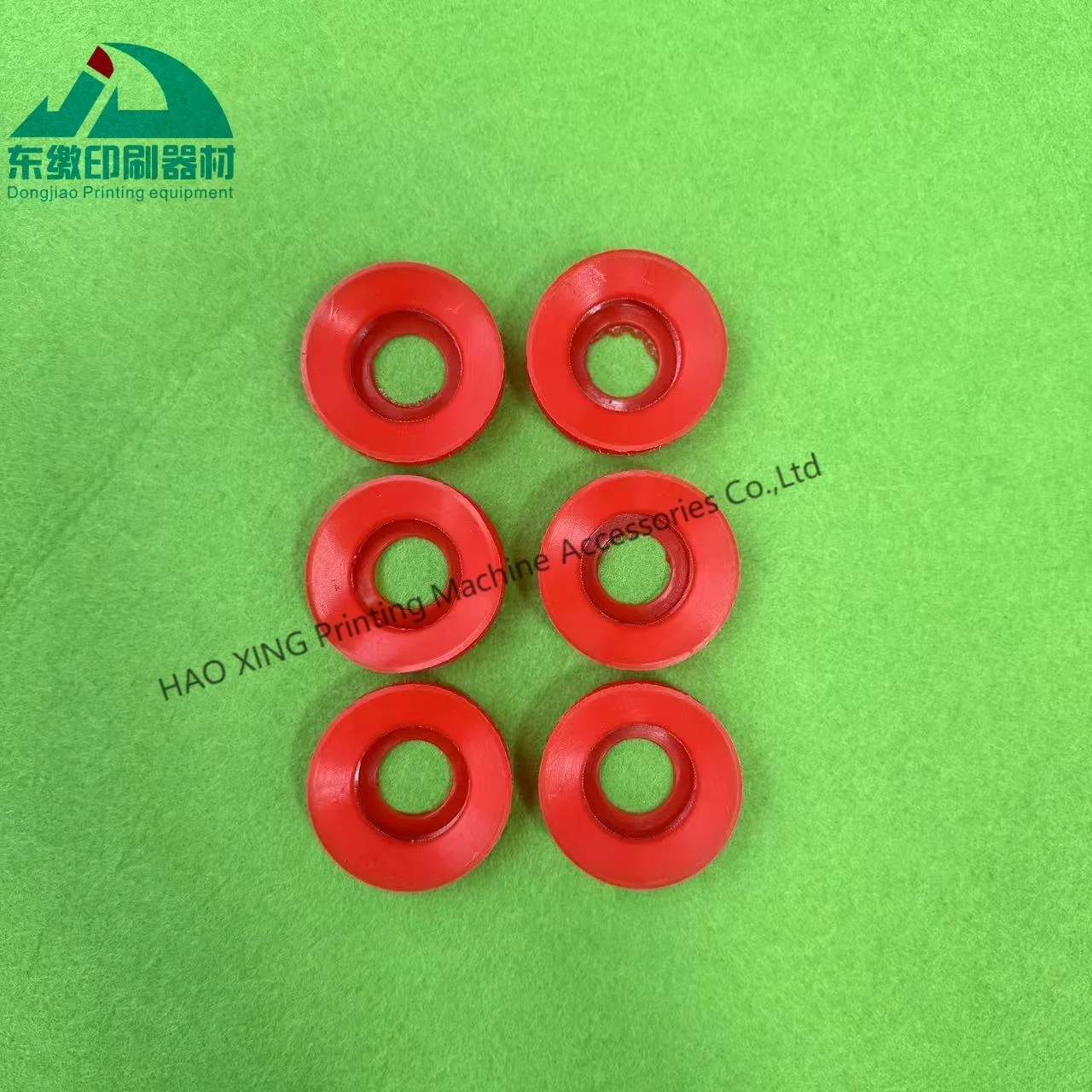 Venda quente de borracha otário máquinas de impressão peças reposição borracha otário máquina impressão acessórios vermelho otário