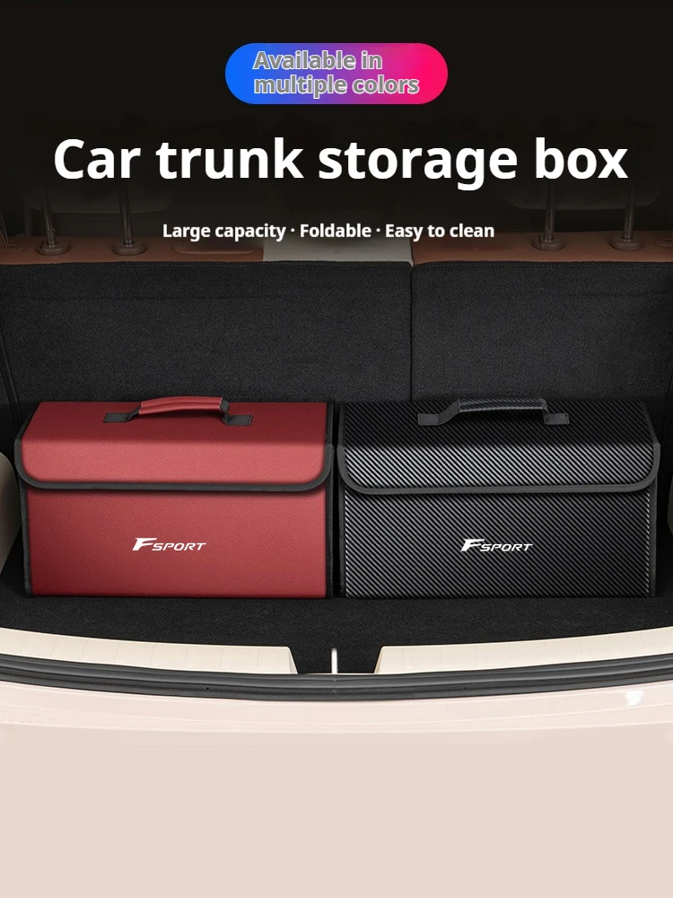 For Lexus F Sport ES RX LS500h GS300 IS300 CT200h NX300 UX300 LX570 Car Trunk Storage Box Organizer Foldable Container Bag