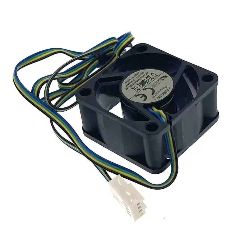 40mm 12V PWM High-Speed Cooling Fan R124020BL(4), Dual Ball Bearing for 1U/2U Server, CPU, Heatsink, and Industrial Applications