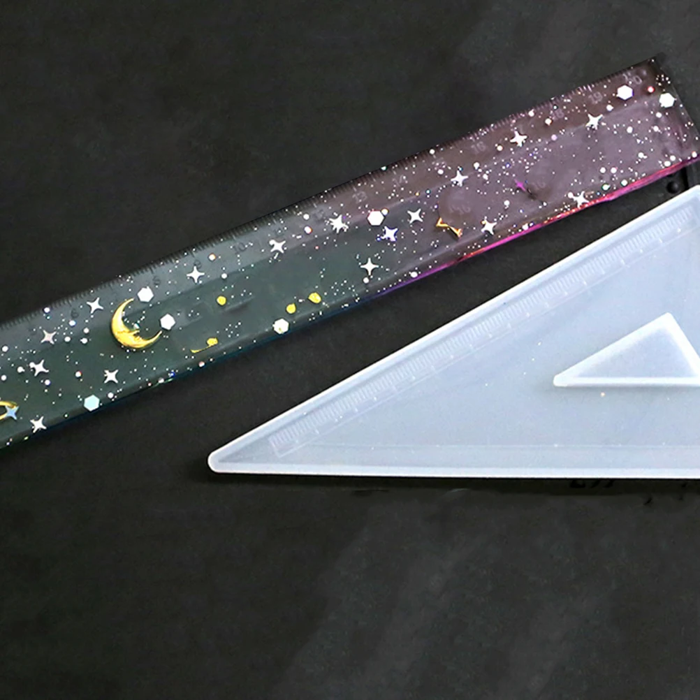 シリコーン定規型 Diy クラフトエポキシ金型樹脂分度器クラフト作成工芸品