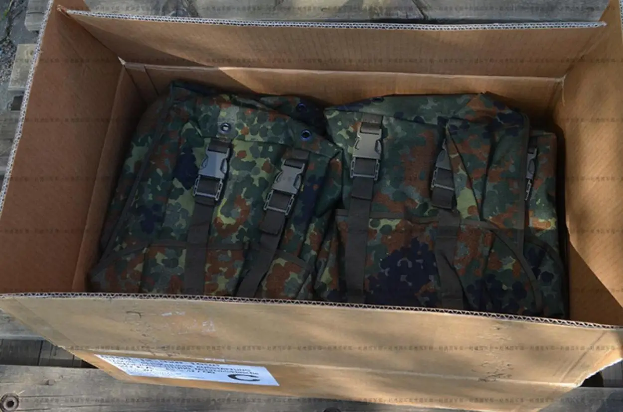 German Military Edition Flecktarn Multifunctional Utility Bag Tactical Hunting Equipment Accessories Jungle Spot Camouflage