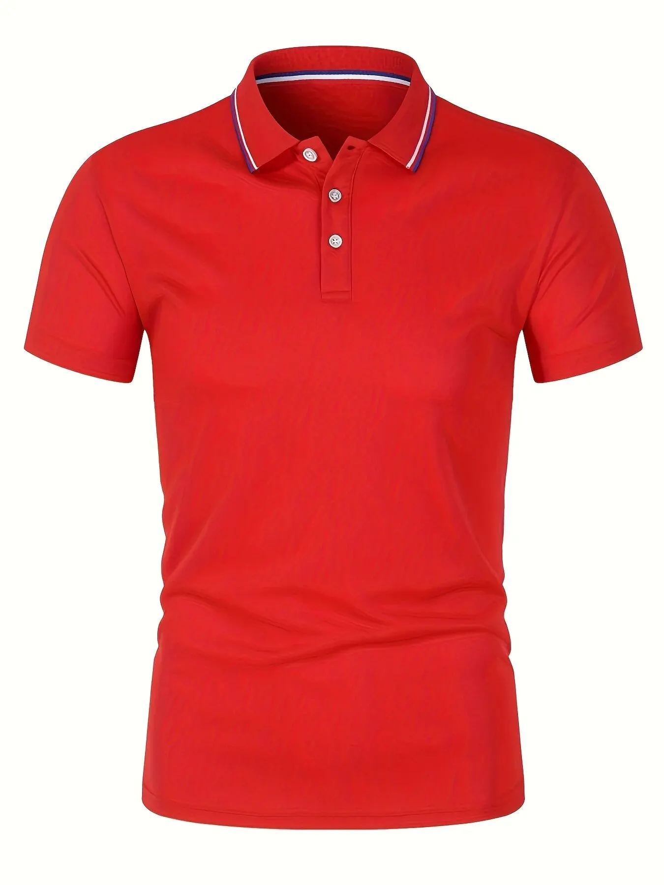 2025 Hot Sale Men's Summer Casual Breathable Comfortable Polo Shirt Men's Solid Color High Quality Short Sleeve T-Shirt 31 Se856263695834c89800308577a3c5effP