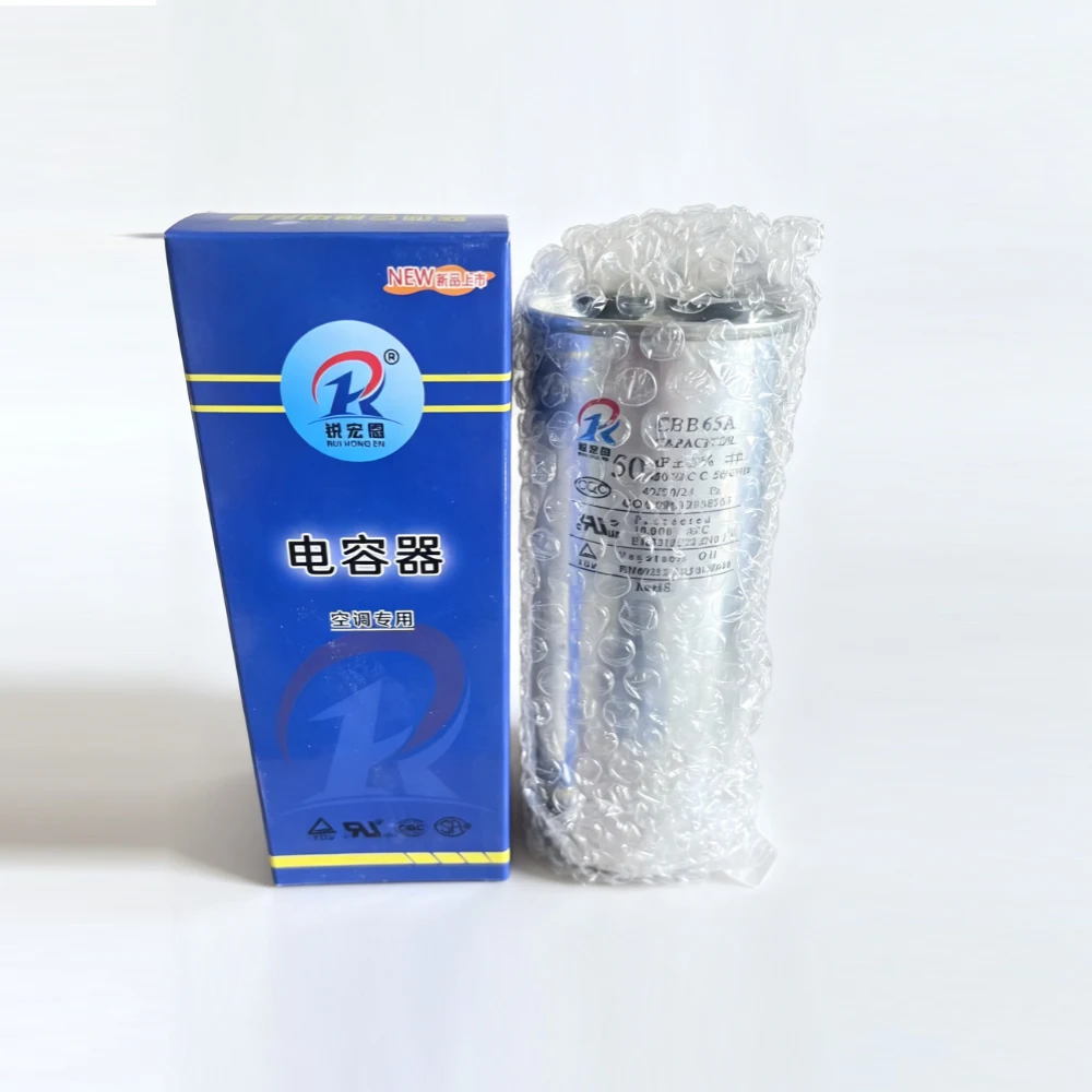 AC Motor Capacitor Air Conditioner Compressor Capacitor CBB65 450VAC 45uF 50uF 60uF