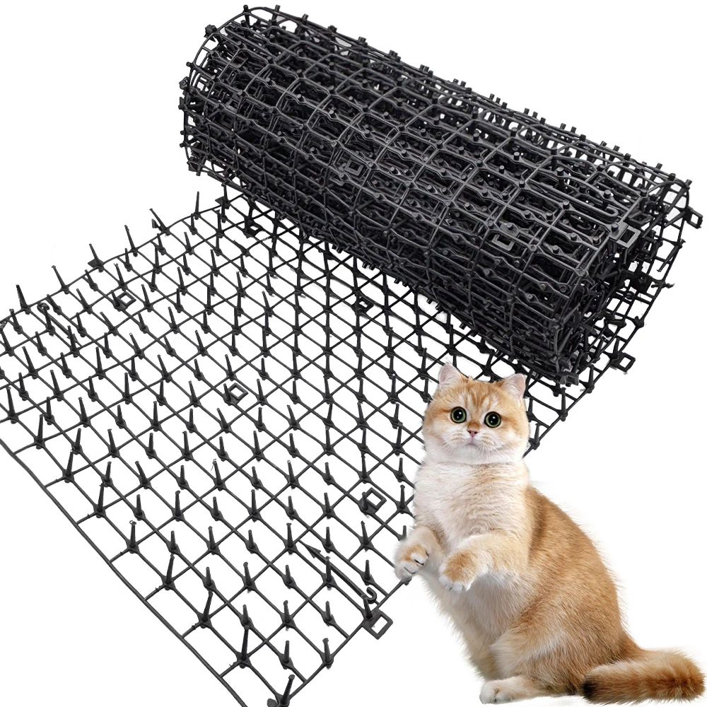 2M Dog Cat Scat Mat Animal Deterrent Repellent Plastic Scarer-Spike Tool ​Polypropylene Anti Cat Mat Household Garden Tools