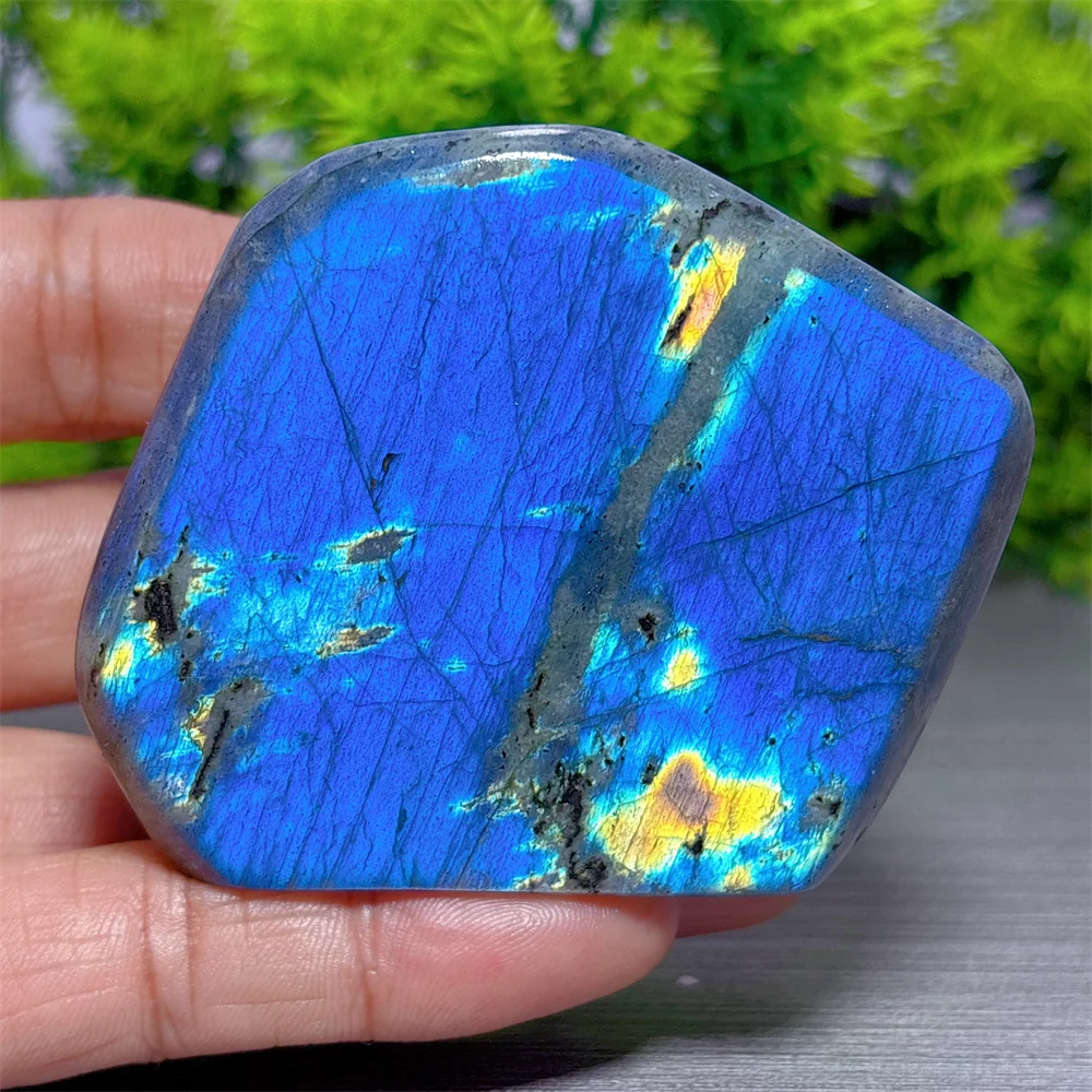 Purple Labradorite Free Form Natural Crystal Home Decoritems Room decor Luck Quartz Stone Garden Reiki Healing Energy Love Gifts