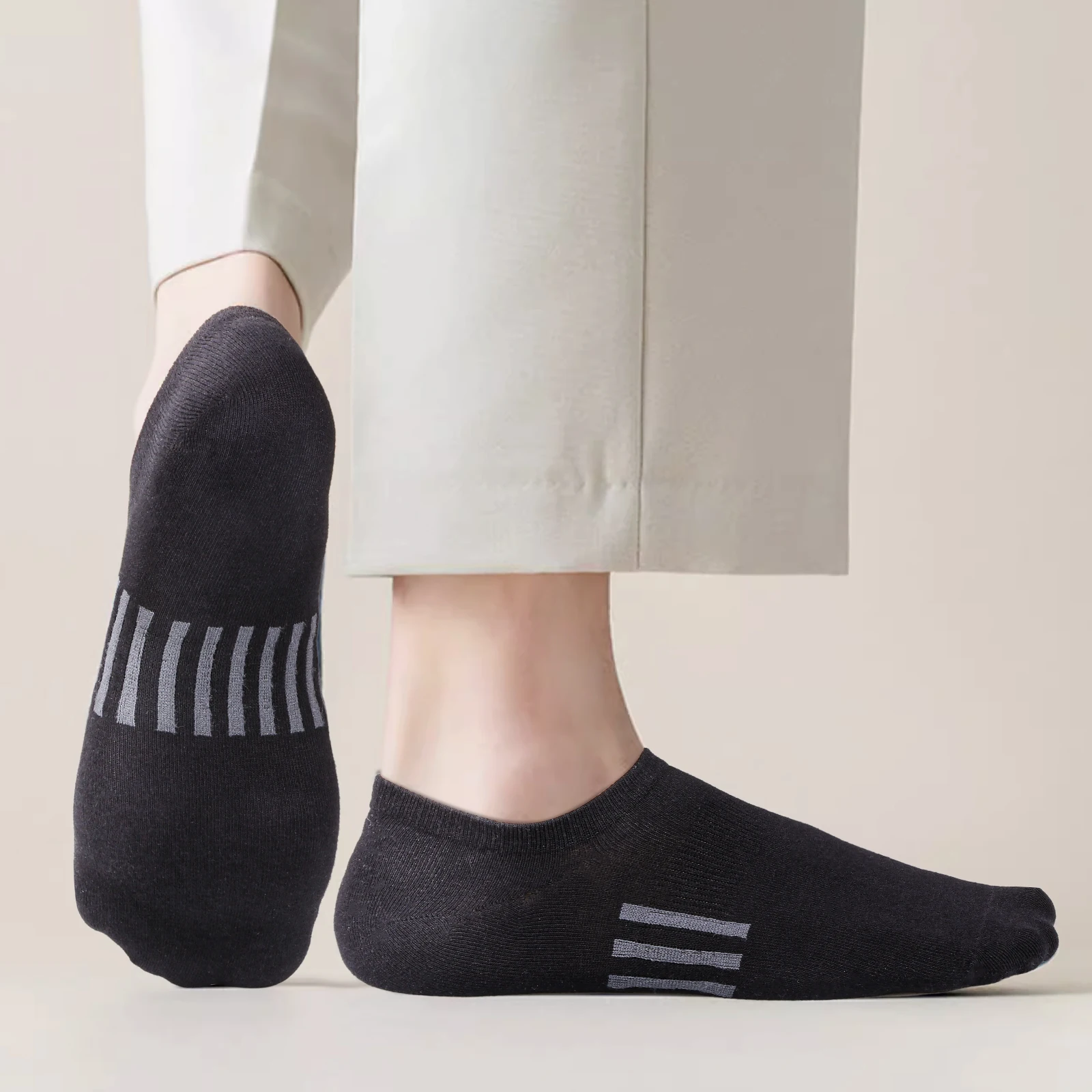 

6 пар женских носков-невидимок, дышащие хлопковые мягкие тренировочные невидимые носки, повседневные низкие носки для женщин, белые, черные