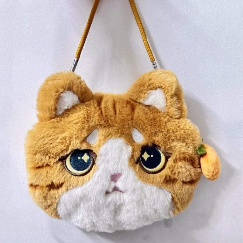 The Imperial Palace Orange Cat Messenger Bag Fluffy And Full Doll Crossbody Bag Phone Bag Adjustable Straps Birthday Gift