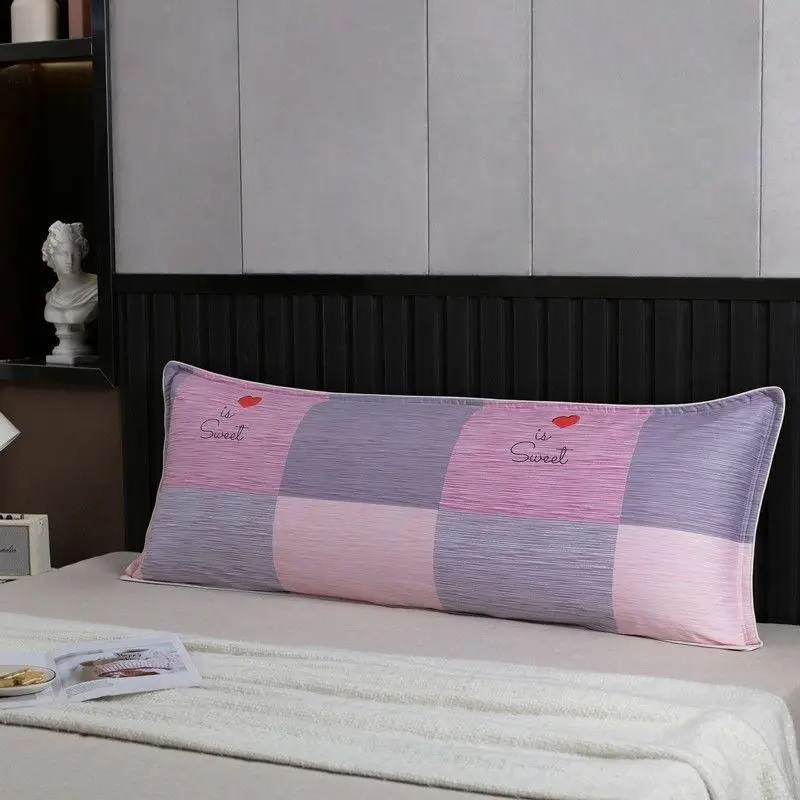 

Double Layer 100% Cotton Pillowcase 1.2m 1.5m Thiened Pillow Cover Durable Cotton Fabric Adult Modern Simple Pillowcover