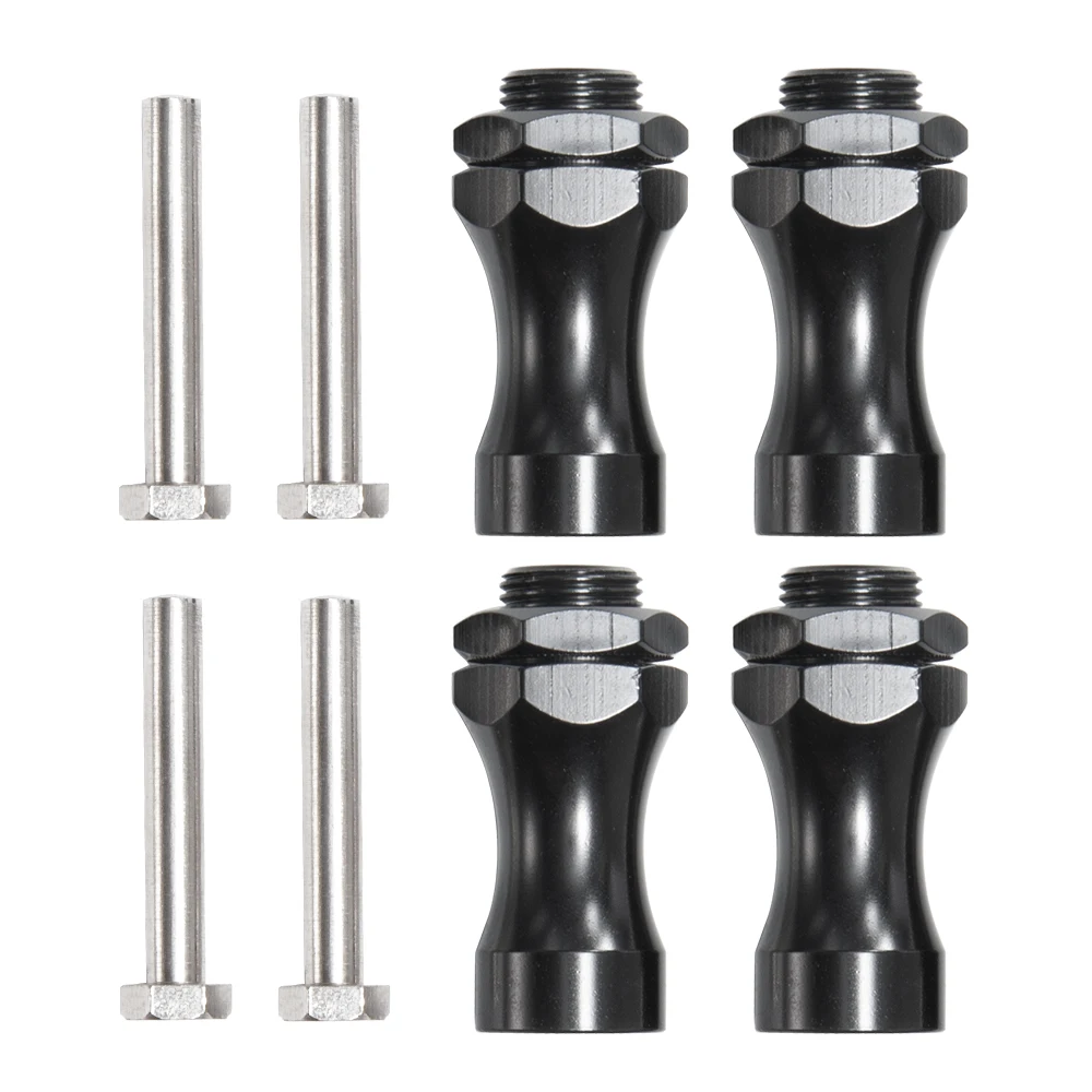 Yeahrun 4 peças 12mm a 17mm roda hex adaptador extensão porcas de conversão para carro 1/10 modificado 1/8 buggy caminhão peças de carro