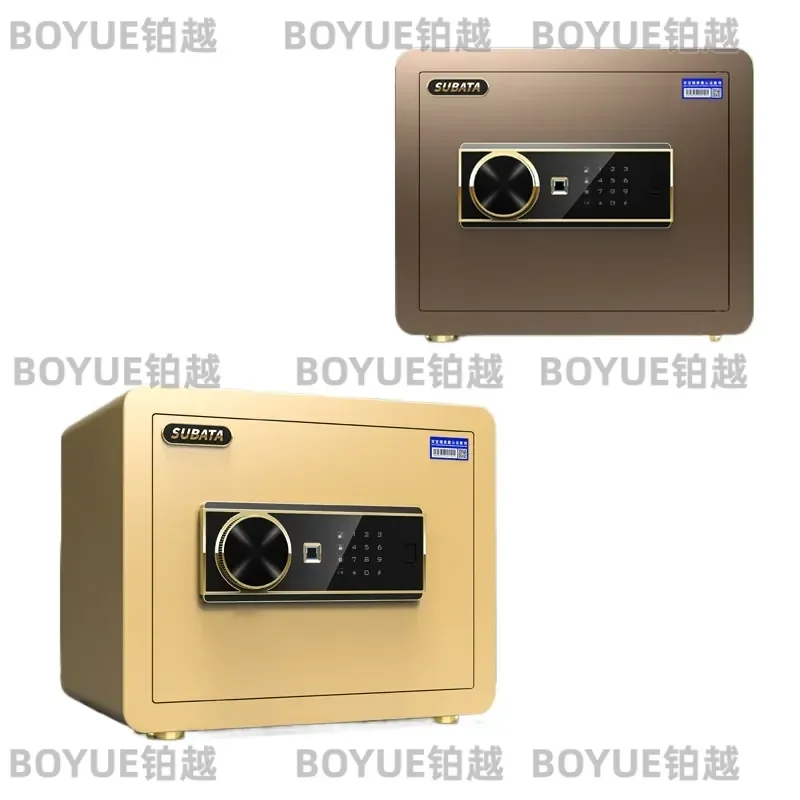 Biometric Fingerprint Safe Box with Password Lock Fireproof Anti Theft Security Deposit Box for Home Office Small Storage