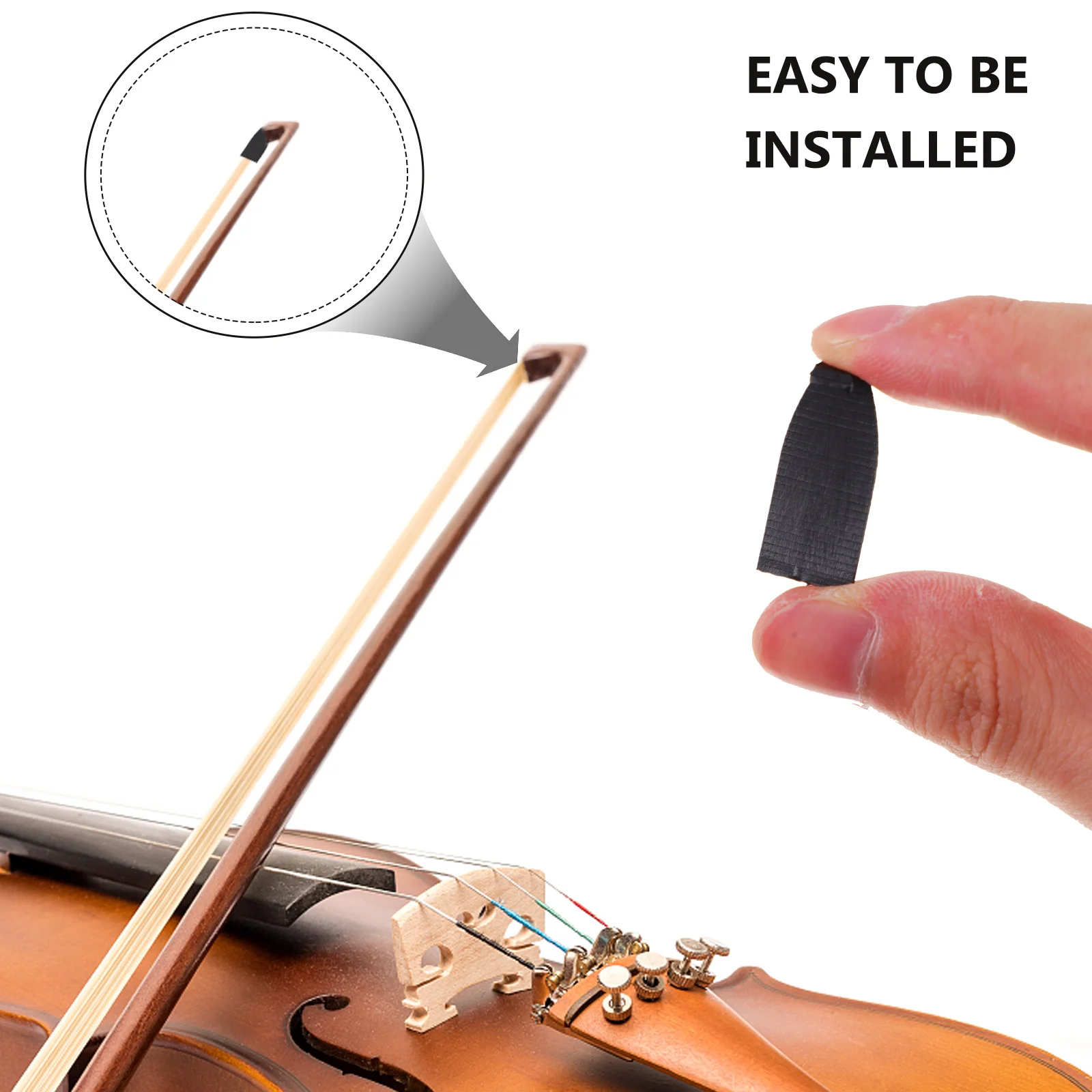 

6Pcs Violin Bow Cushions Plastic Cello Viola Accessories Durable Stability Long Term Use Gift for Violinists Violinist Gift