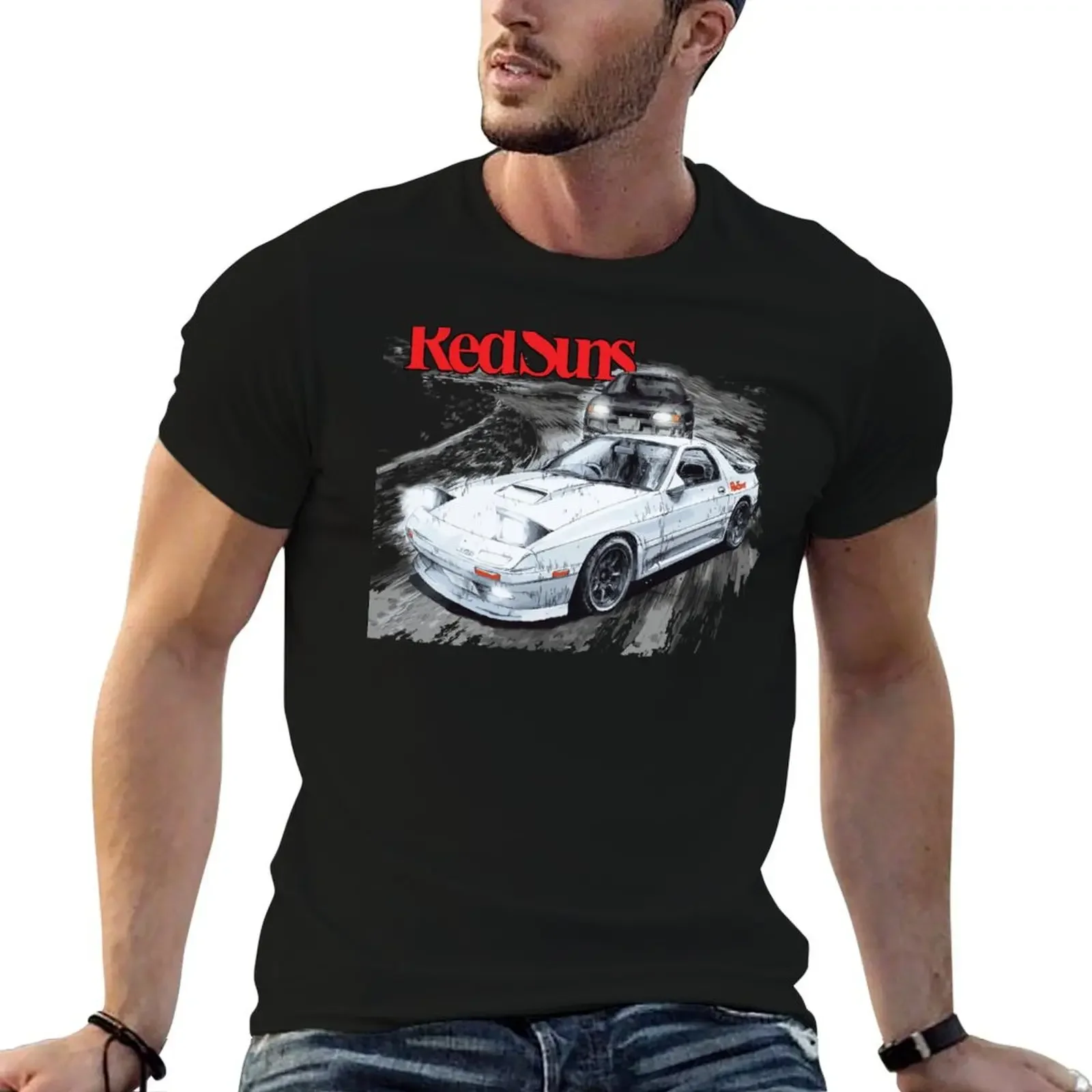 Initial D - RED SUNS VS TEAM EMPERIOR Mountain Drift Racing Tandem Takahashi FC vs Kyoichi Sudo EVO T-Shirt