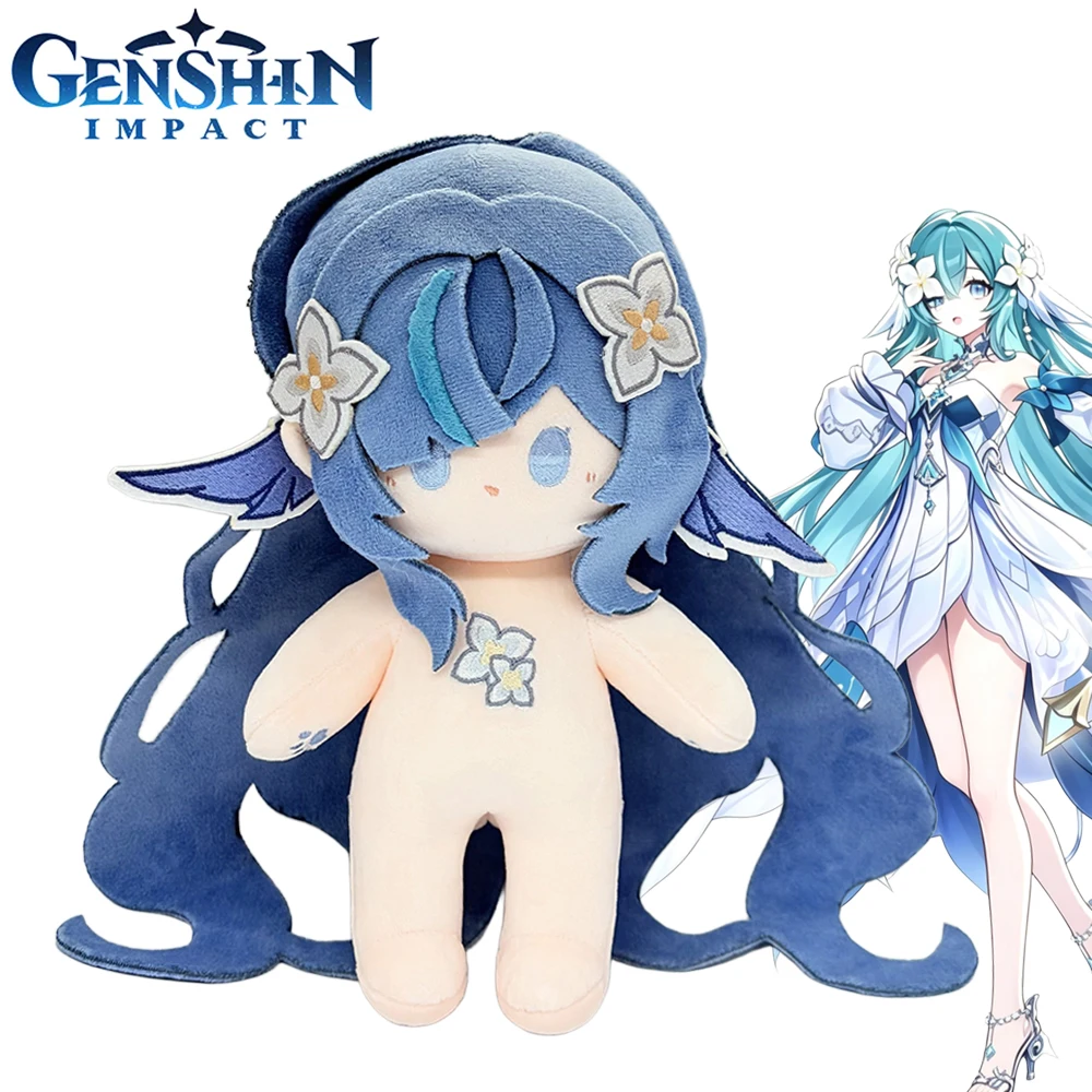 Game Genshin Impact Vodyanitsa Cosplay Doll Cute Plush Stuffed Cotton Doll Adult Collection Room Decoration