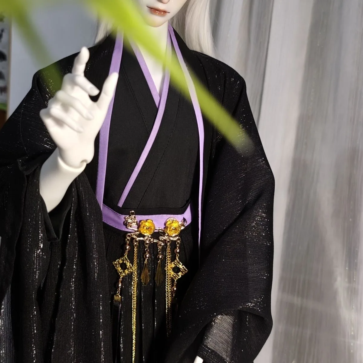 Oude stijl rok 1/4 BJD poppenkleertjes, 1/3 oom pop jurk zwart en rode jurk gratis verzending