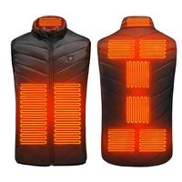 USB Heated Vest Men Electric Warm Vest 3 Temperature Settings Jacket Men Winter Thermal Waistcoat For Sports Hiking Camping