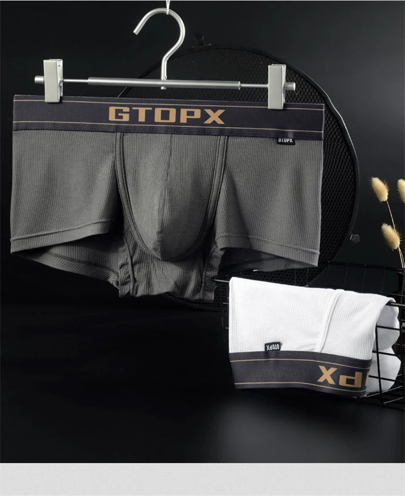 Boxer e slip da uomo Custodia rialzata a U Confezione da boxer sportivo da uomo Mutandine sexy traspiranti Sweat woker onlyfans intimo uomo GTOPX MAN