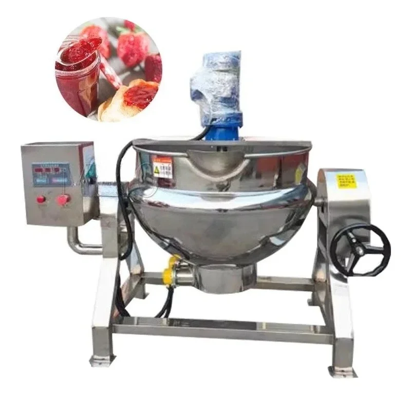 

300 Liters Cooking Pot Milk Jacketed Pot Double Jacket Stainless Steel Mixing Electric Heating