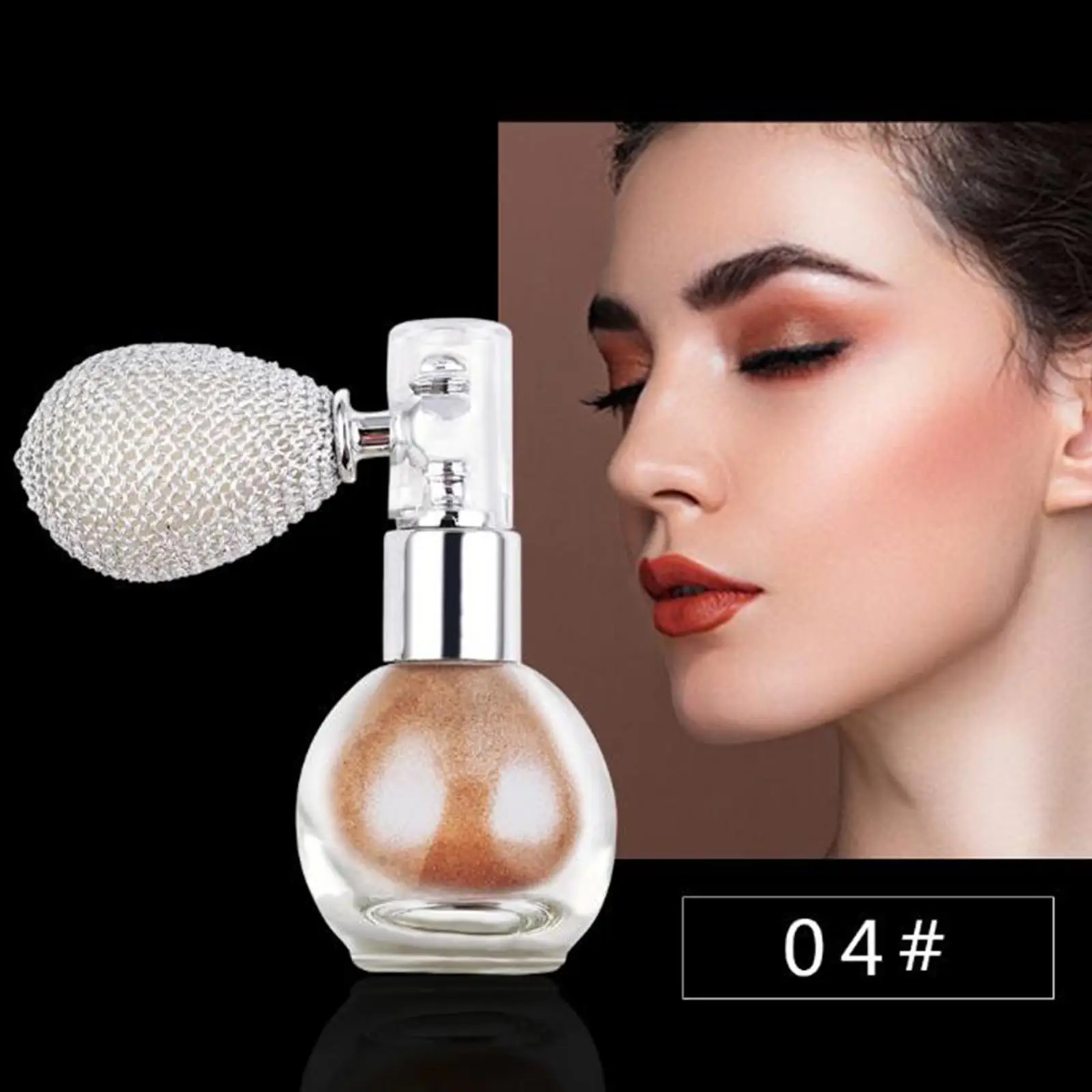 Highlighter Powder Spray Glitter Lighter Makeup Face Body Bronzer Cosmetic Tools Beauty Glow Up for Women
