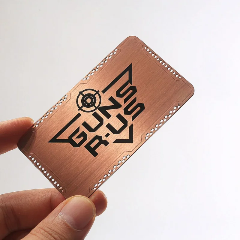 custom.Customizable Business Card Rose Metal Membership Card with Engraved and Text