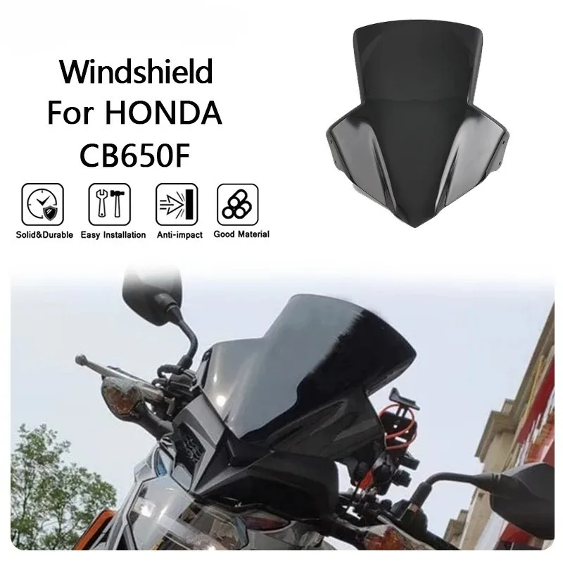 

DONGTING Windshield for HONDA CB650F 2014-2017 Cb 650f Motorcycle Accessories Screen Windshield Fairing Windscreen