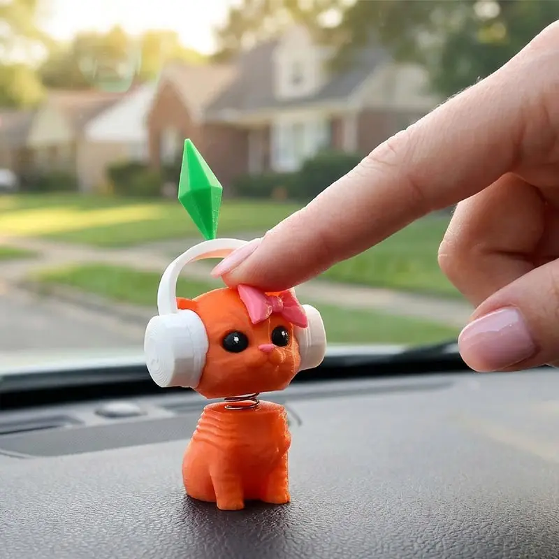 5pcs Dancing Cat Plumbob Decor for Home Car